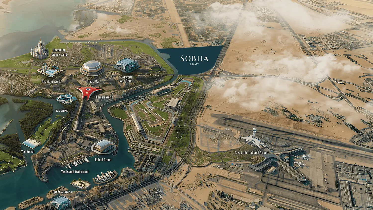 Yas Island Location Map